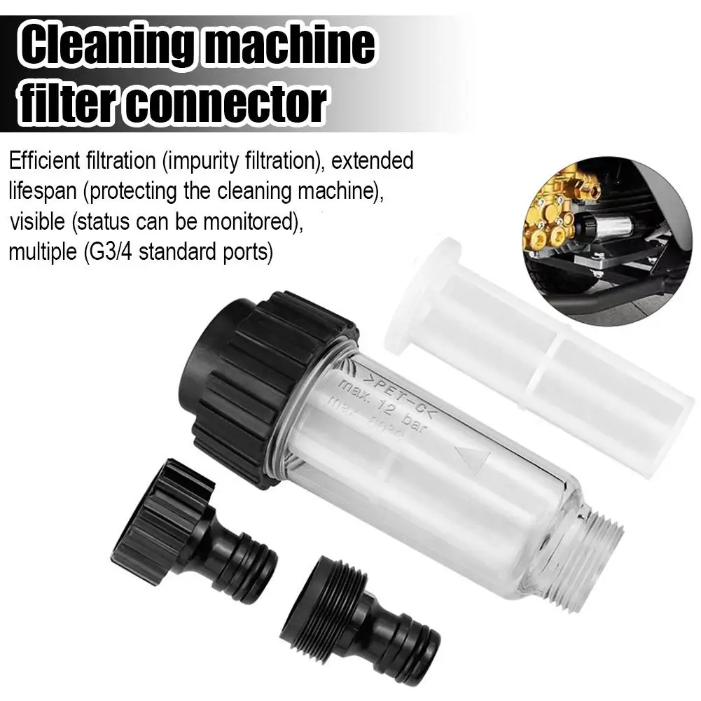 High Pressure Cleaning Machine Transparent Thread Filter/ Connector/ Filter Screen/Set Filter Component