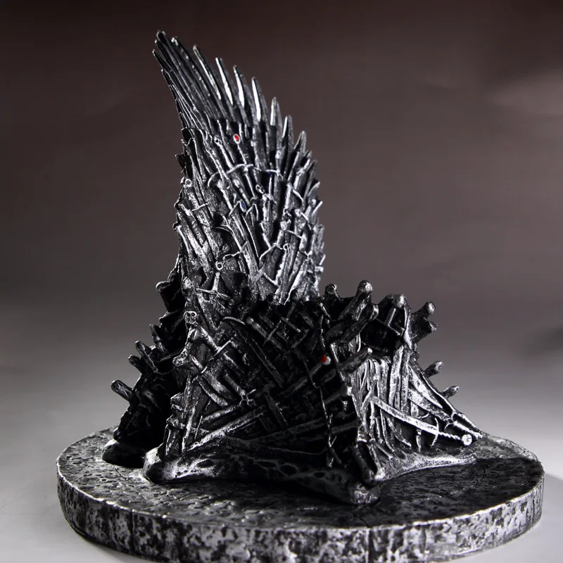 16CM A Song of Ice and Fire Game of Thrones Iron Throne American TV series PVC scene model desktop ornament peripheral gift