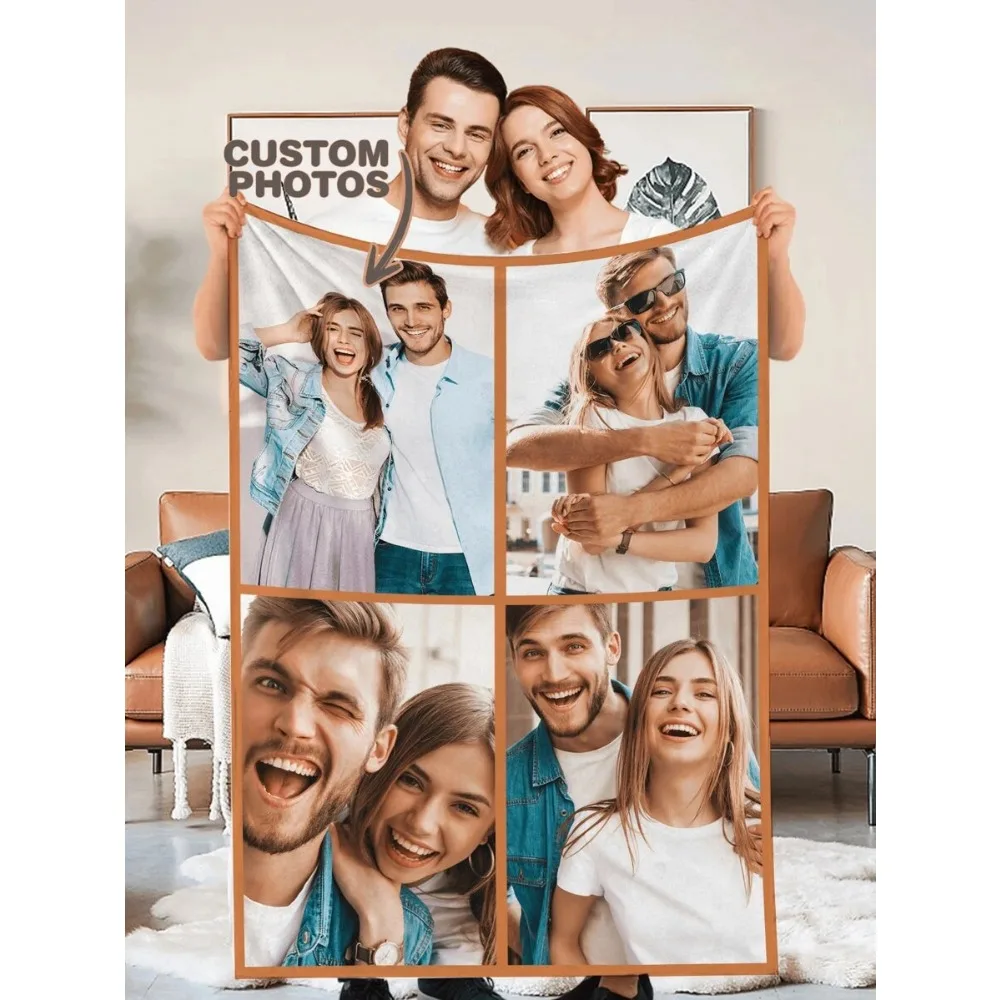 1-teilige individuelle Decke zum Hochladen von Bildern, DIY-Flanelldecke – individuelle warme Fotos, perfektes Geschenk für Männer und Frauen