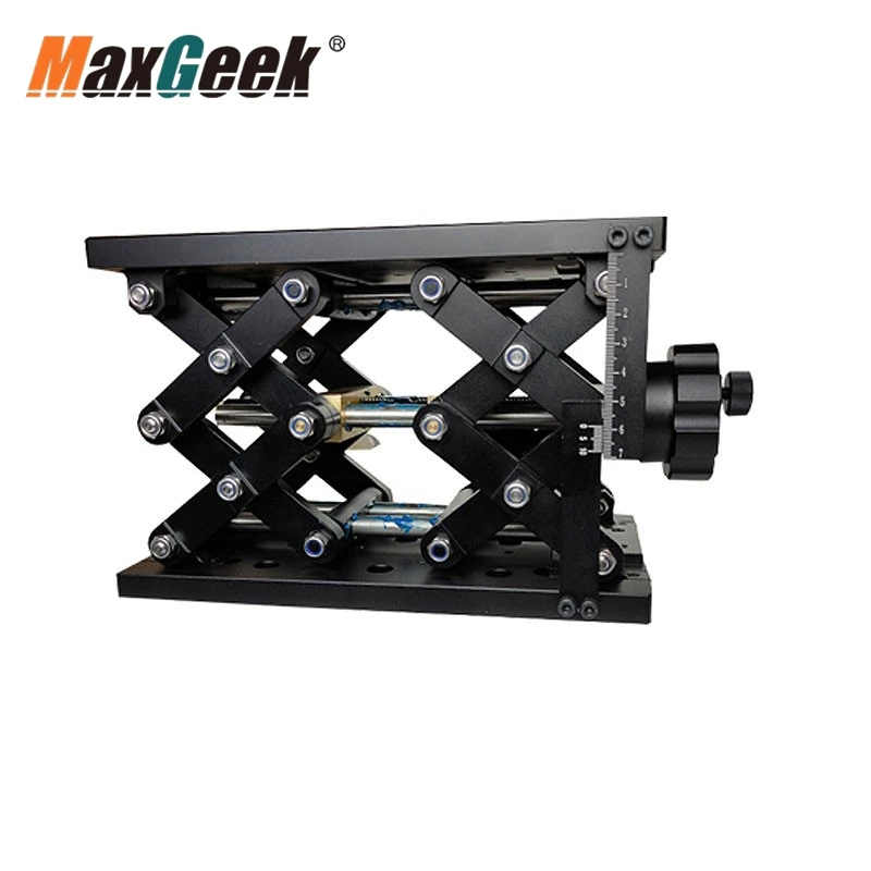 Maxgeek PT-SD409 Z Axis Laboratory Scissor Jack High-Precision Lab Jack Stand (Travel 120MM/4.7