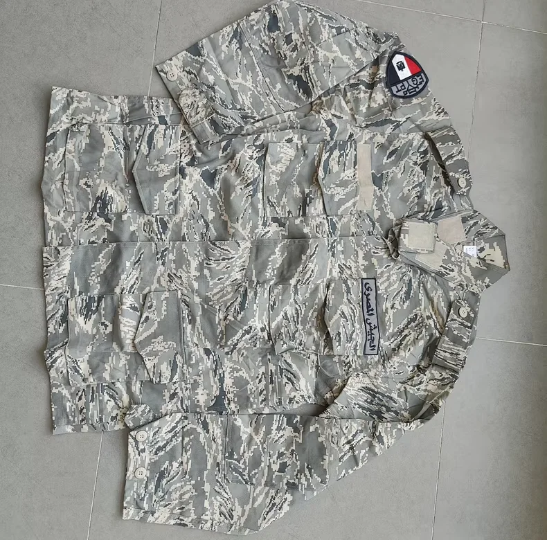 Egyptian Camouflage Uniform Air force Tabby Digit Grey Include Jacket Pants