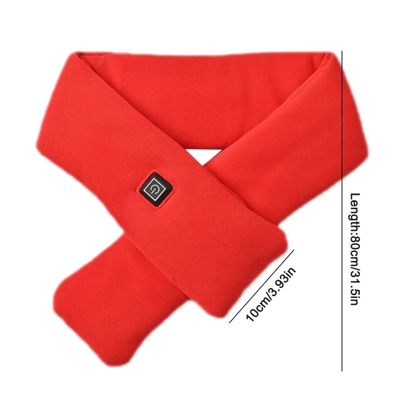 3 Gear Adjustable Outdoors Scarf Heating Clothes Pad USB Electric for Smart Scarf Winter Electric Heating Scarf For Adul