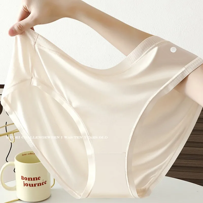 XL to 5XL Plus Size Modal Seamless Panties Full Coverage comfort Briefs Cool Basic Underpants Soft Briefs Women's Underwear