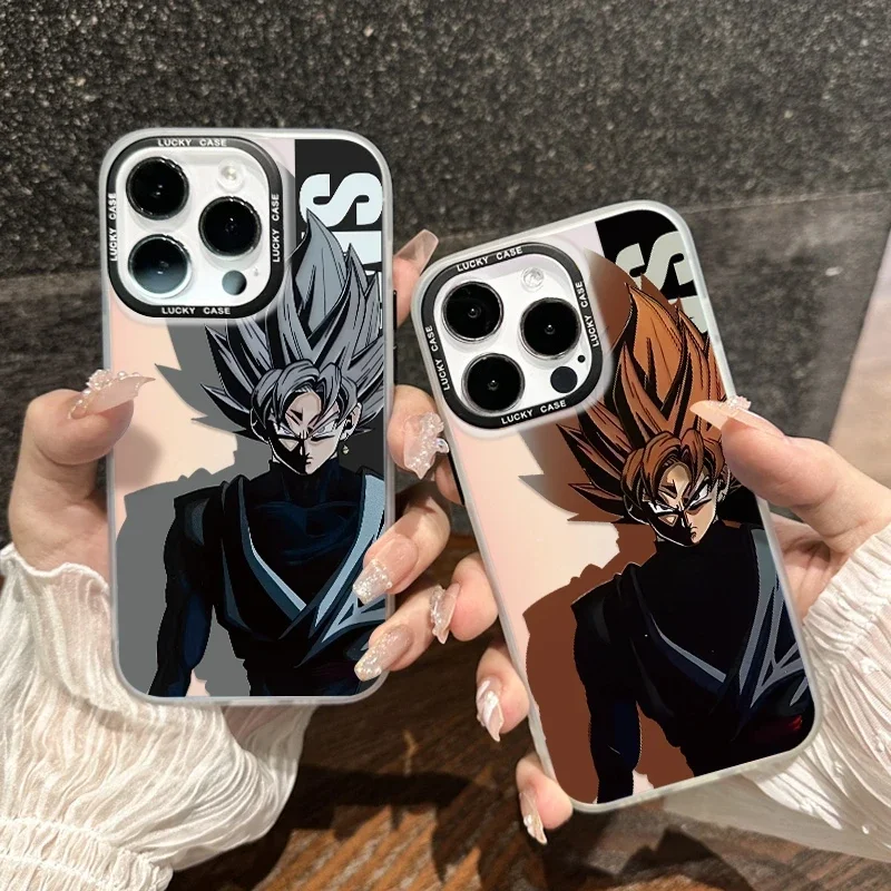 

Anime Dragons Ball Goku Phone Case For iPhone 16 15 14 13 12 11 Pro Max X XR XSMAX 8 7 Plus Candy Matte Shockproof Back Cover