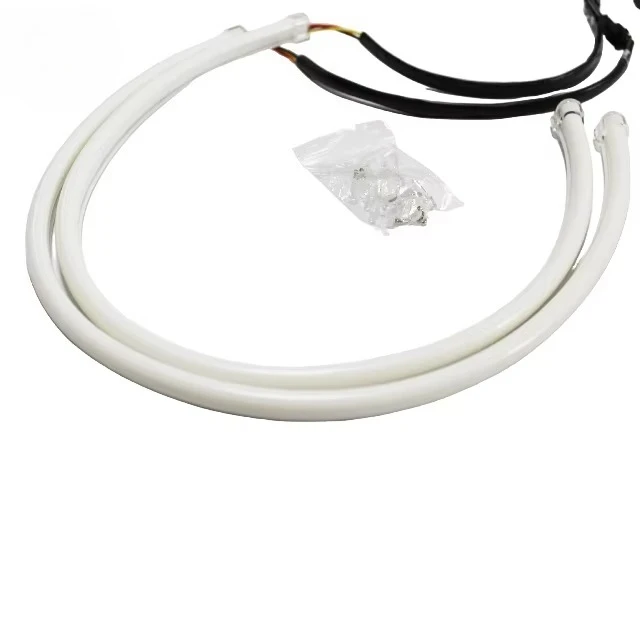 

Universal Flexible DRL LED Strip with RGB Chasing White/Yellow Switchback Daytime Running Light for Controller 60cm
