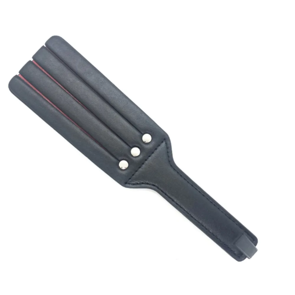 Flogger de Cuero PU de 3 Correas, Accesorio Íntimo para Juego Sensorial de Parejas BDSM Adultas