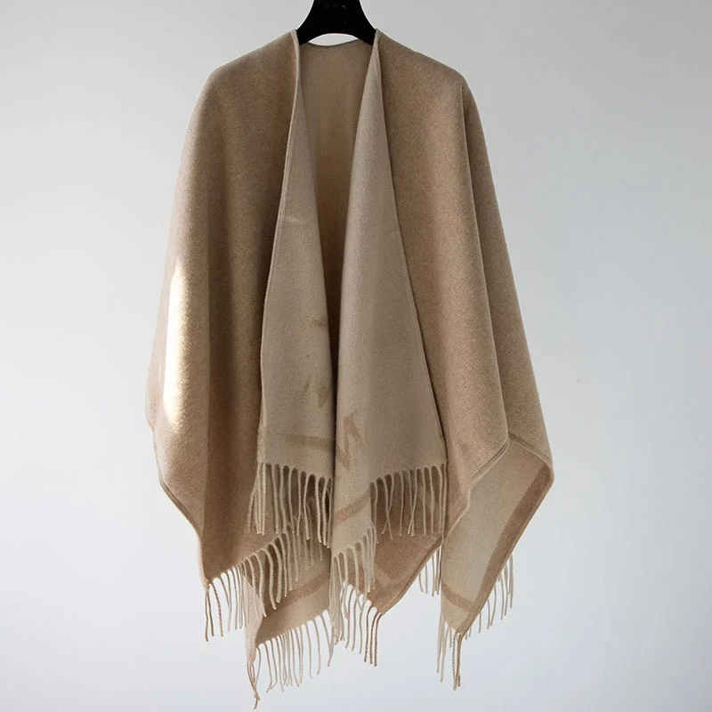 2025 جديد ماما hiver nouveau Pure laine poinçon capot Ne tricoté chaud écharpe coréenne