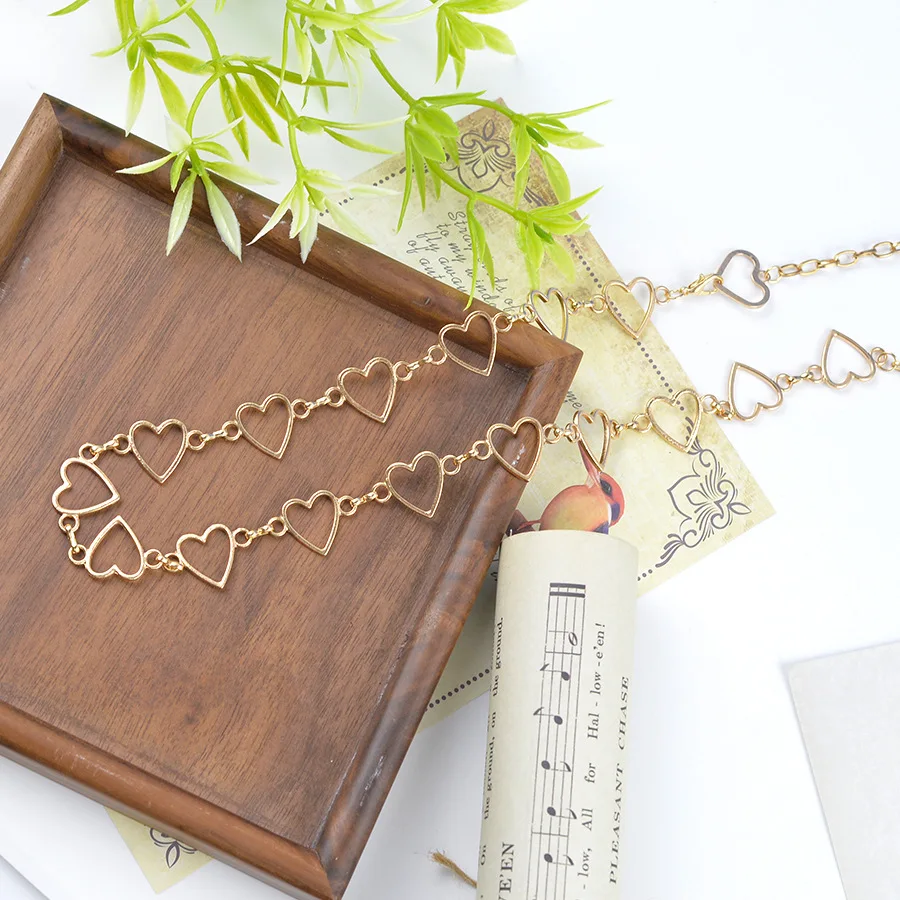 Women Waist Chain Metal Heart Shape Tassel Pendant Waist Chain Belt Waistband Accessories Women Summer Rave Body Y2K Jewelry