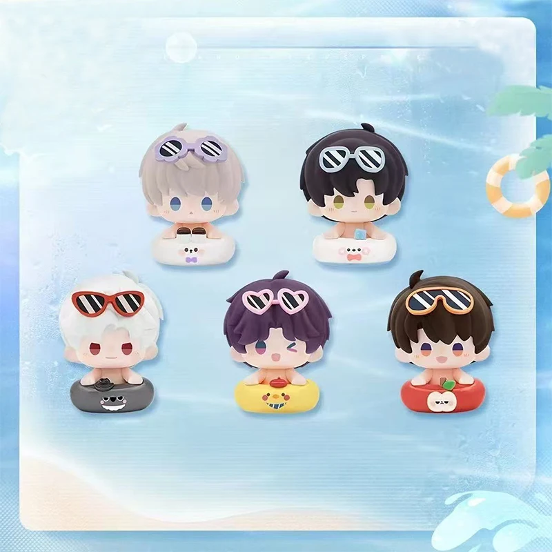 eep Space Love Mini Figure Set Desk Accessories Summer Swimming  Rafayel Xavier Zayne Sylus Caleb Chibi CharacterCollection