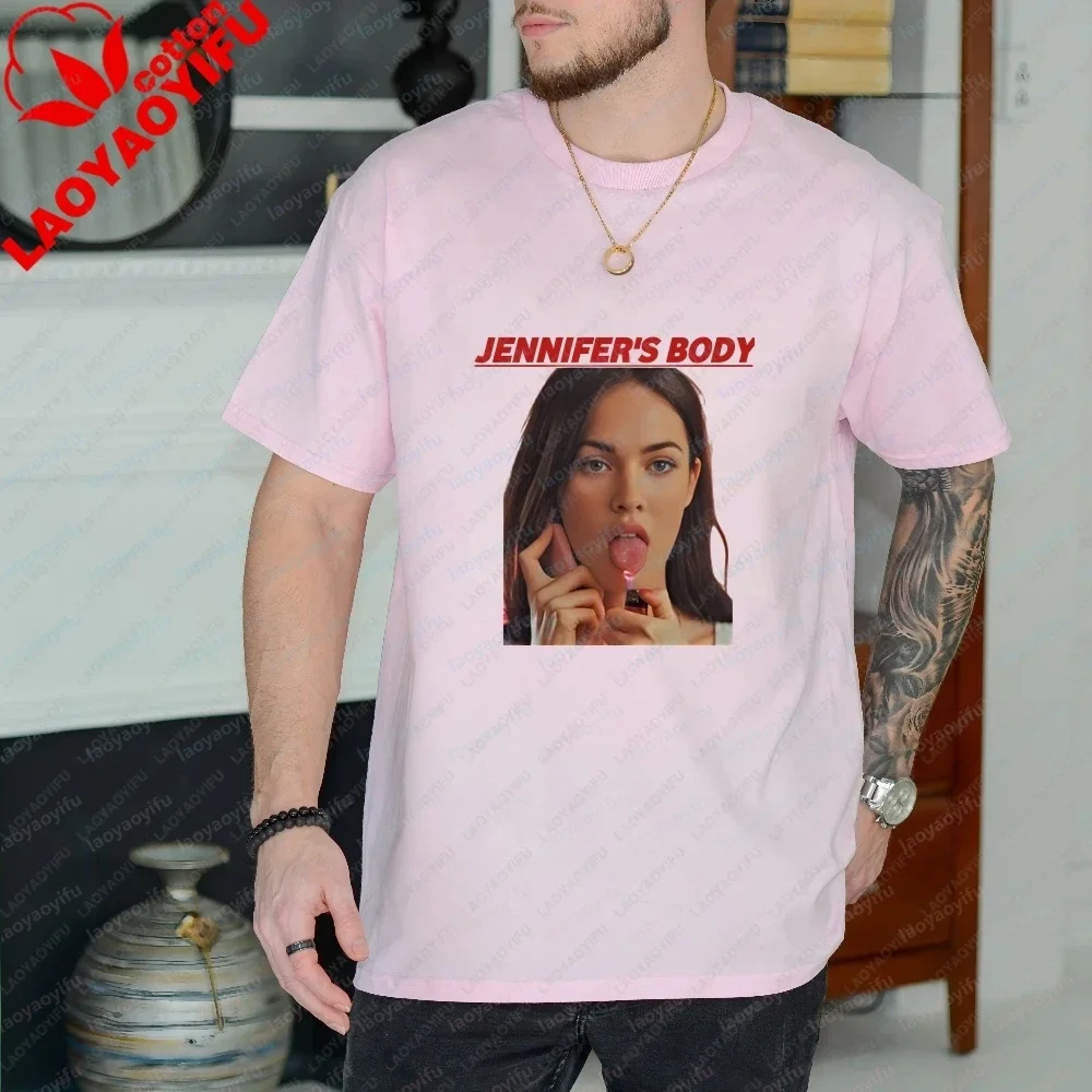 New Megan Fox Summer Casual Neutral Trendy Multi-purpose Short-sleeved Cotton T-shirt Suitable for Both Men and Women
