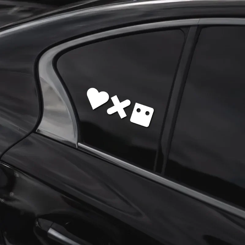 Game I love stickers can be affixed to car glass, electric motorcycle, laptop, suitcase decoration and interesting stickers