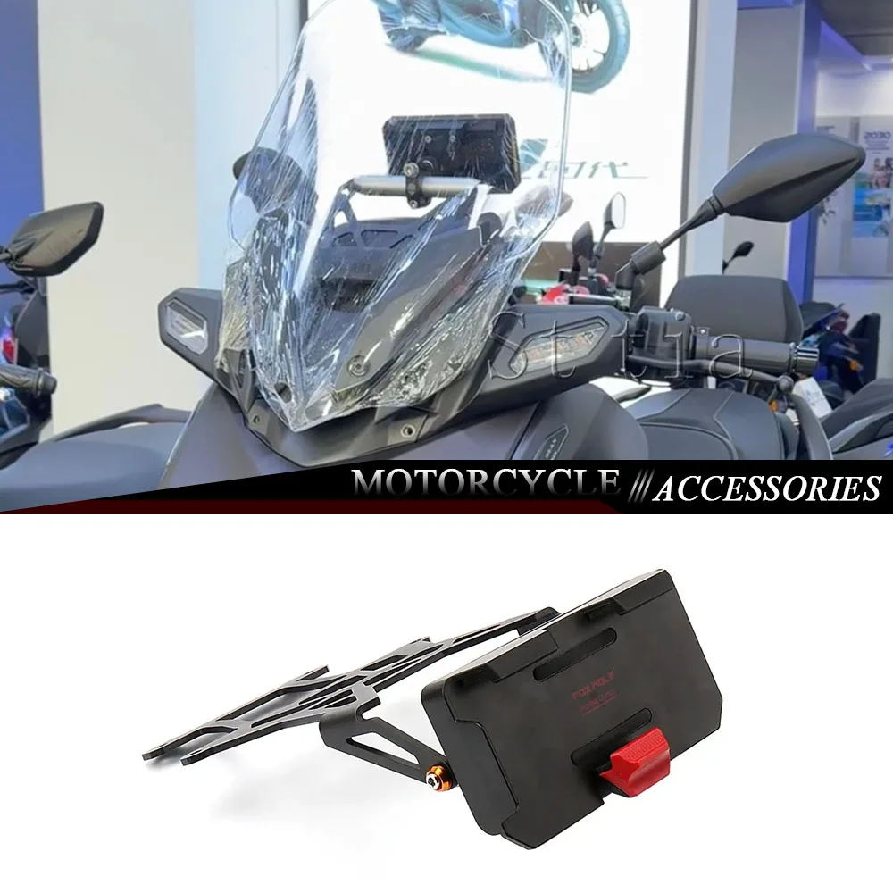 

For YAMAHA XMAX 300 X-MAX 300 2023 2024 Motorcycle Navigation Bracket Adapter Phone Cradle XMAX300 GPS Mount Holder