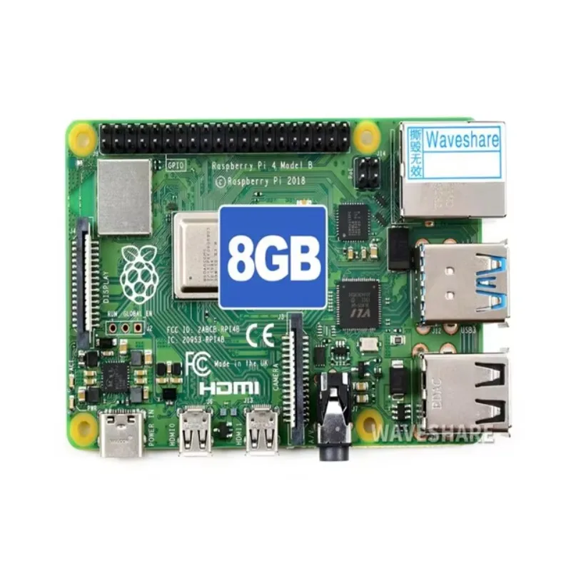 【Hot Sale】Raspberry Pi 4 Model B 8GB RAM Development Board DIY 4K Ultra HD Dual Micro Faster Stable Networking