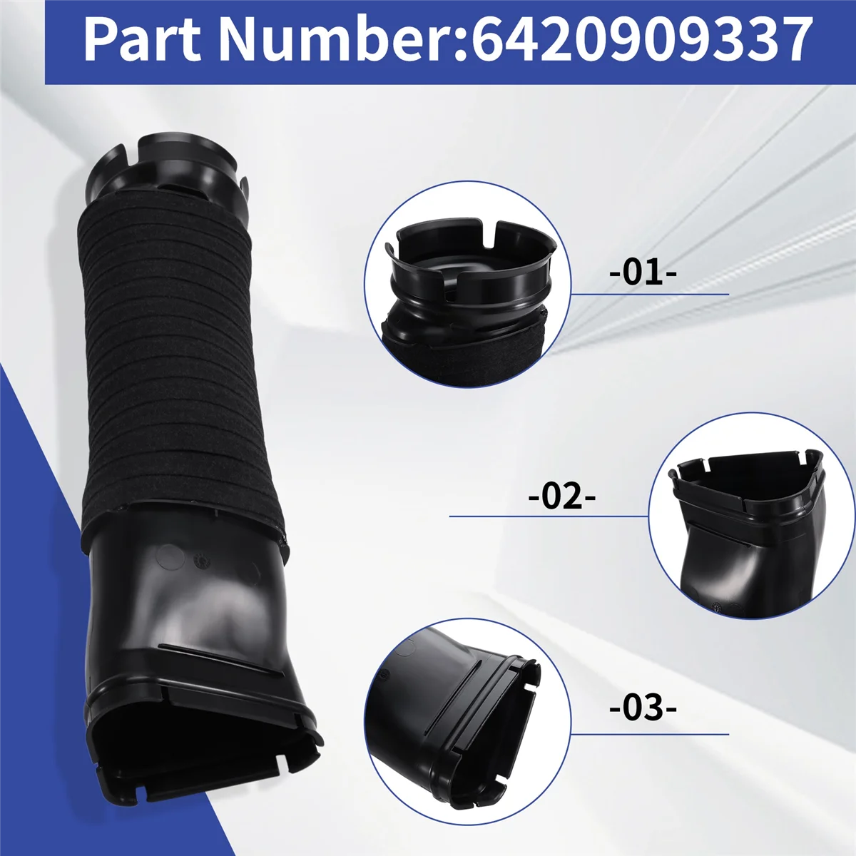 

Durable Car Air Intake Inlet Duct Pipe 6420909337 for Mercedes-Benz Left