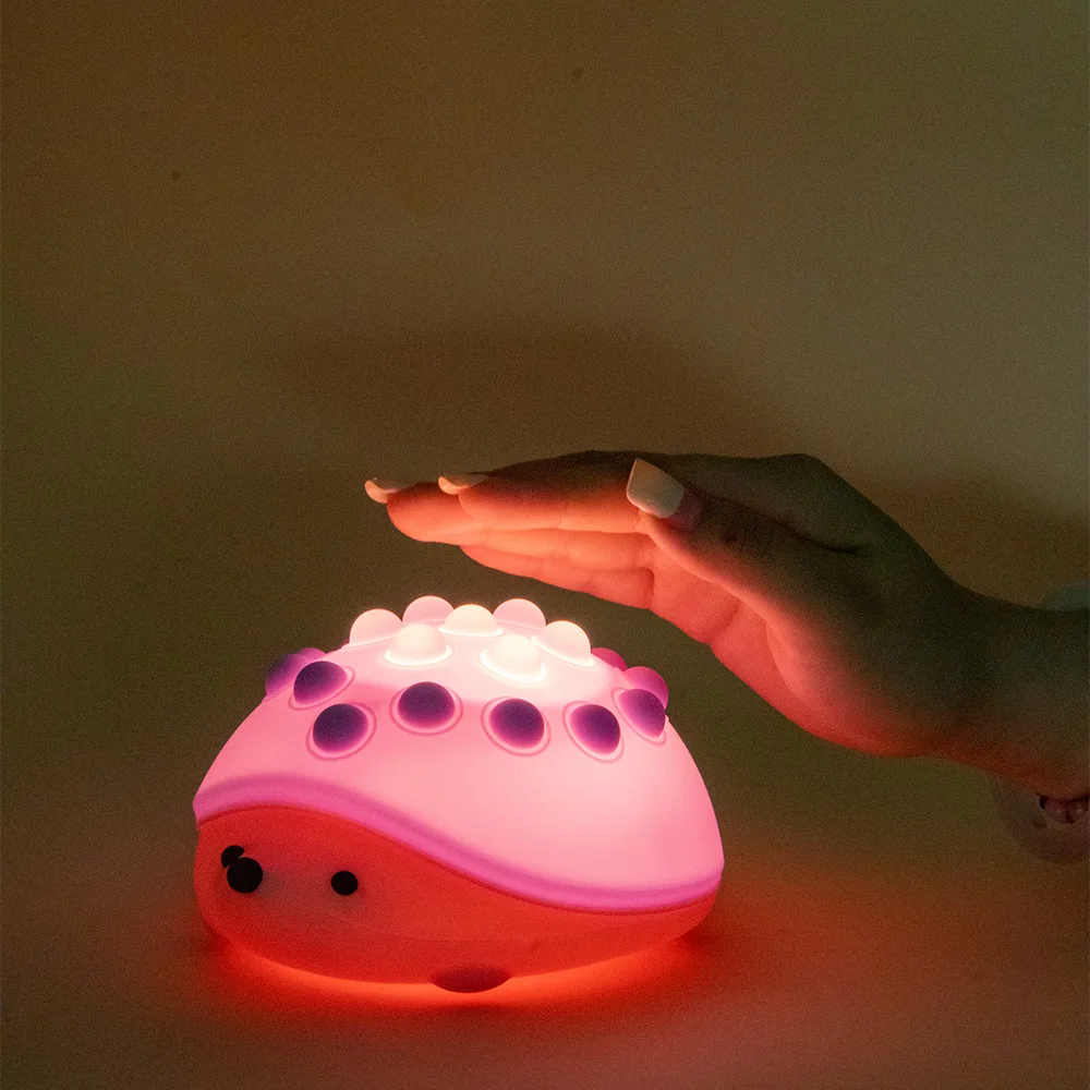 

Креативный ночник в виде ежа, USB перезаряжаемый регулируемый прикроватный светильник, портативный настольный декоративный домашний светильник Pat