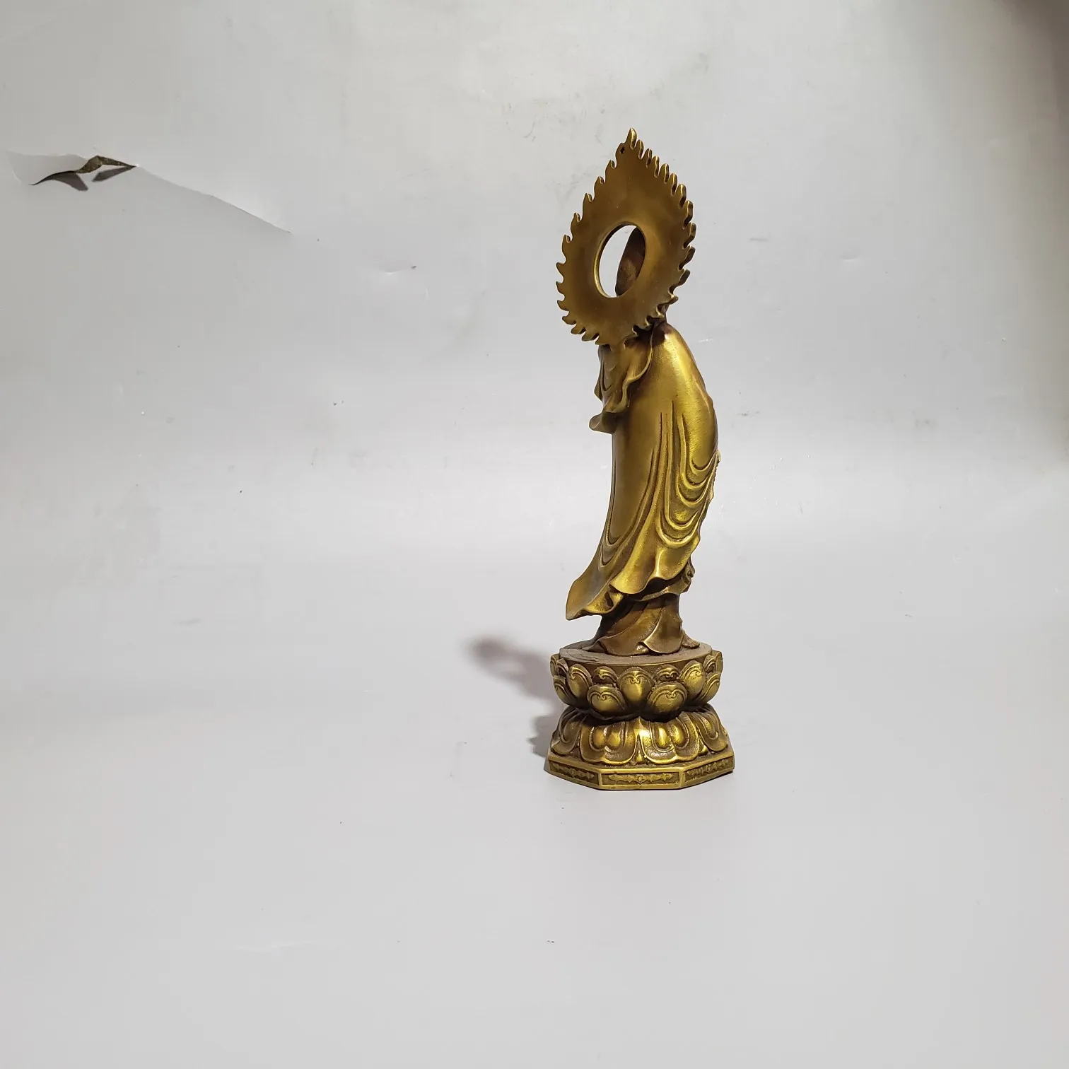 Standing Avalokiteshvara Statue Sculpture Decoration Buddha Statue Goddess Healing Chakras Meditation Mythology Brass Home Decor