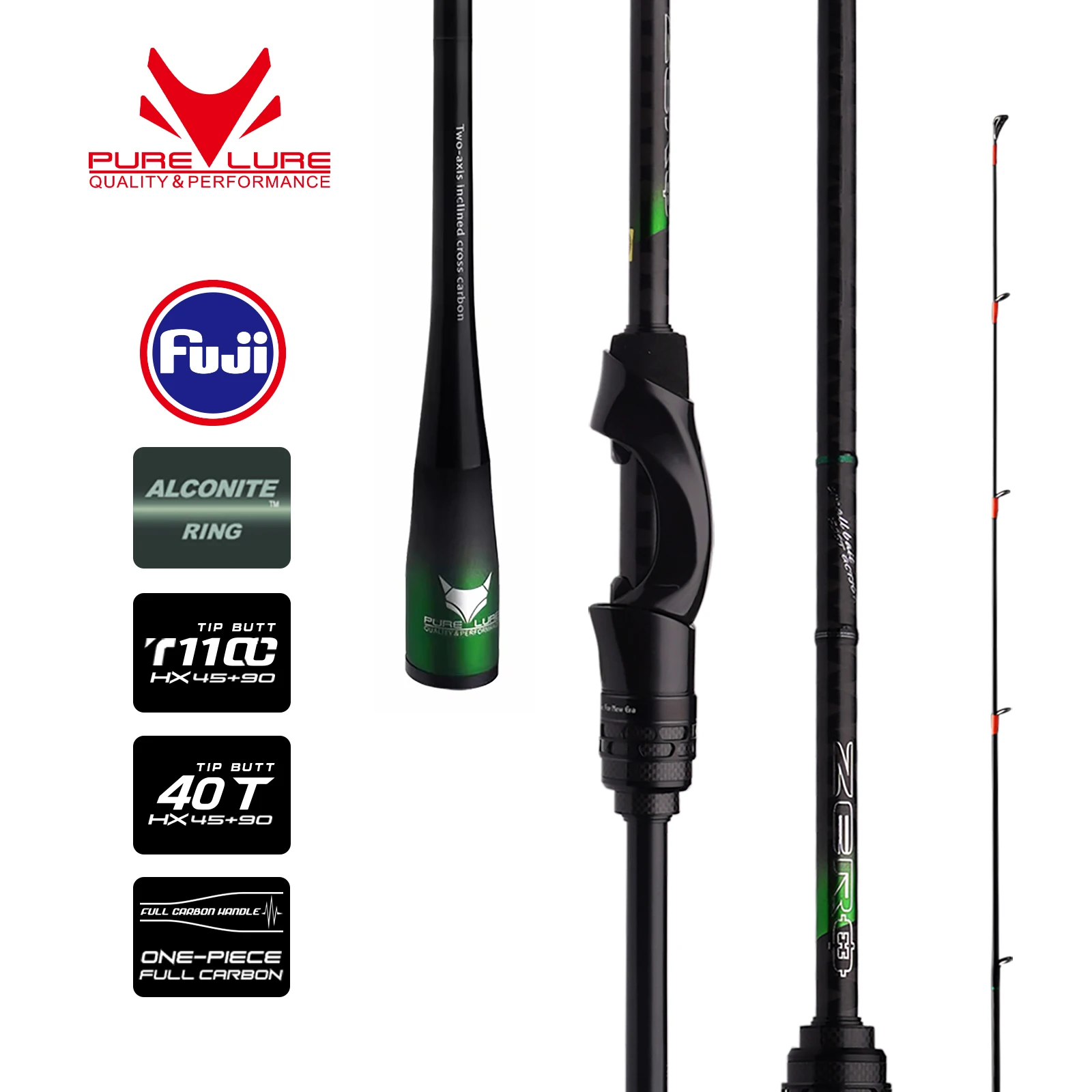 PURELURE ZERO Small Bait Light High Carbon Long Throwing Rod Rock Fishing Spinning Trout Rod BFS Fishing Casting UL  Stream Bass