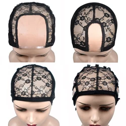 Lace Wig cap for making wigs with adjustable strap on the back weaving cap  glueless wig caps hair net hairnets