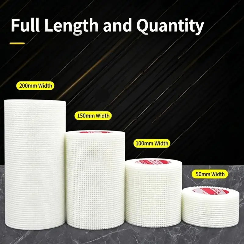 SelfAdhesive Fiberglass Wall Crack Repair Tape 20meter For Drywall Joints Ceiling Cracks Strong Tensile Strength Easy M4YD