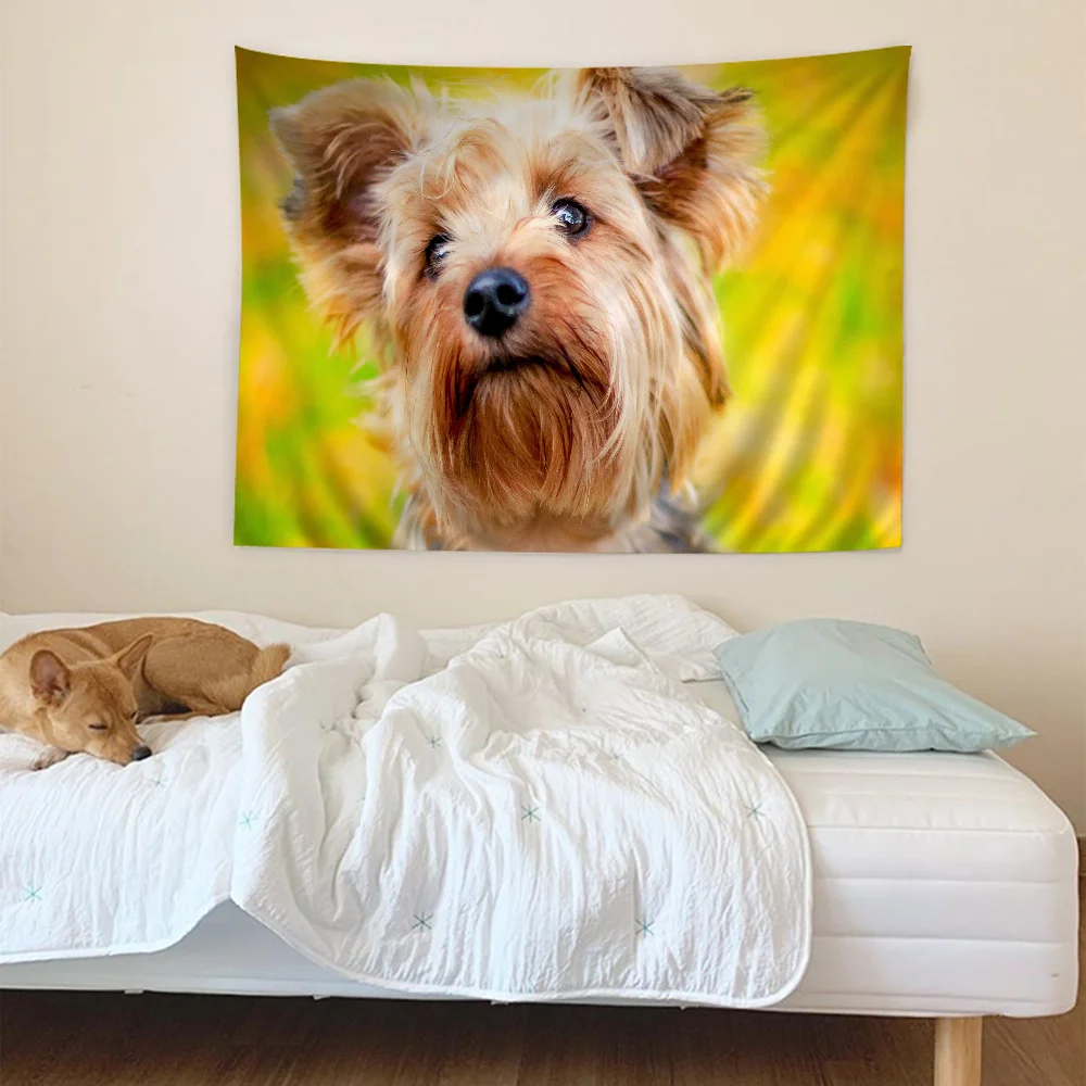 

Yorkshire Terrier Dog DIY Wall Tapestry Art Science Fiction Room Home Decor Wall Art Decor