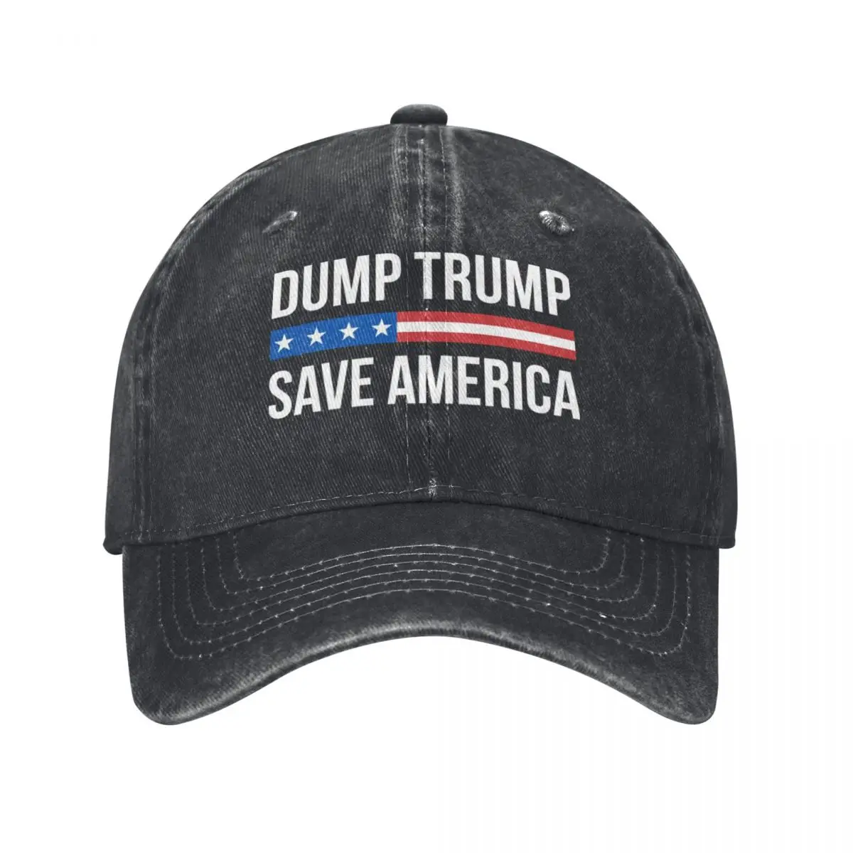 Dump Trump Save America Baseball Caps Mode Distressed Denim Snapback Cap Unisex-Stil Outdoor Workouts Hüte Kappe