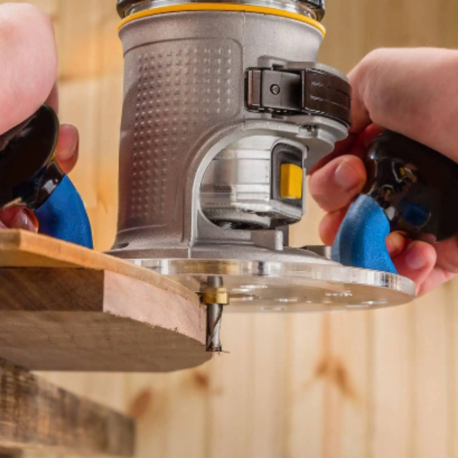 Clear Router Positioning Plate for Stable Control During Milling Engraving and Joinery Work with Acrylic Build