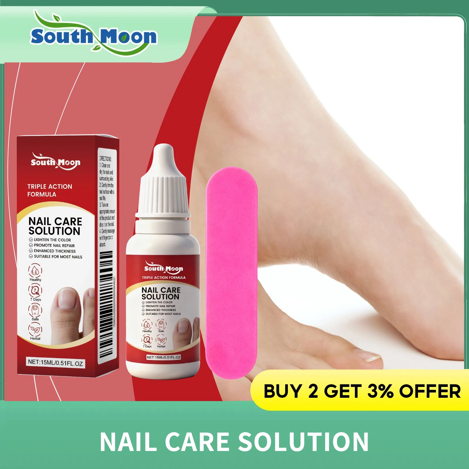 

Nail Treatment Serum Cuticle Removal Restore Weak Discolored Natural Ingredients Promotes Nail Renew Nail Fungus Essential Oil