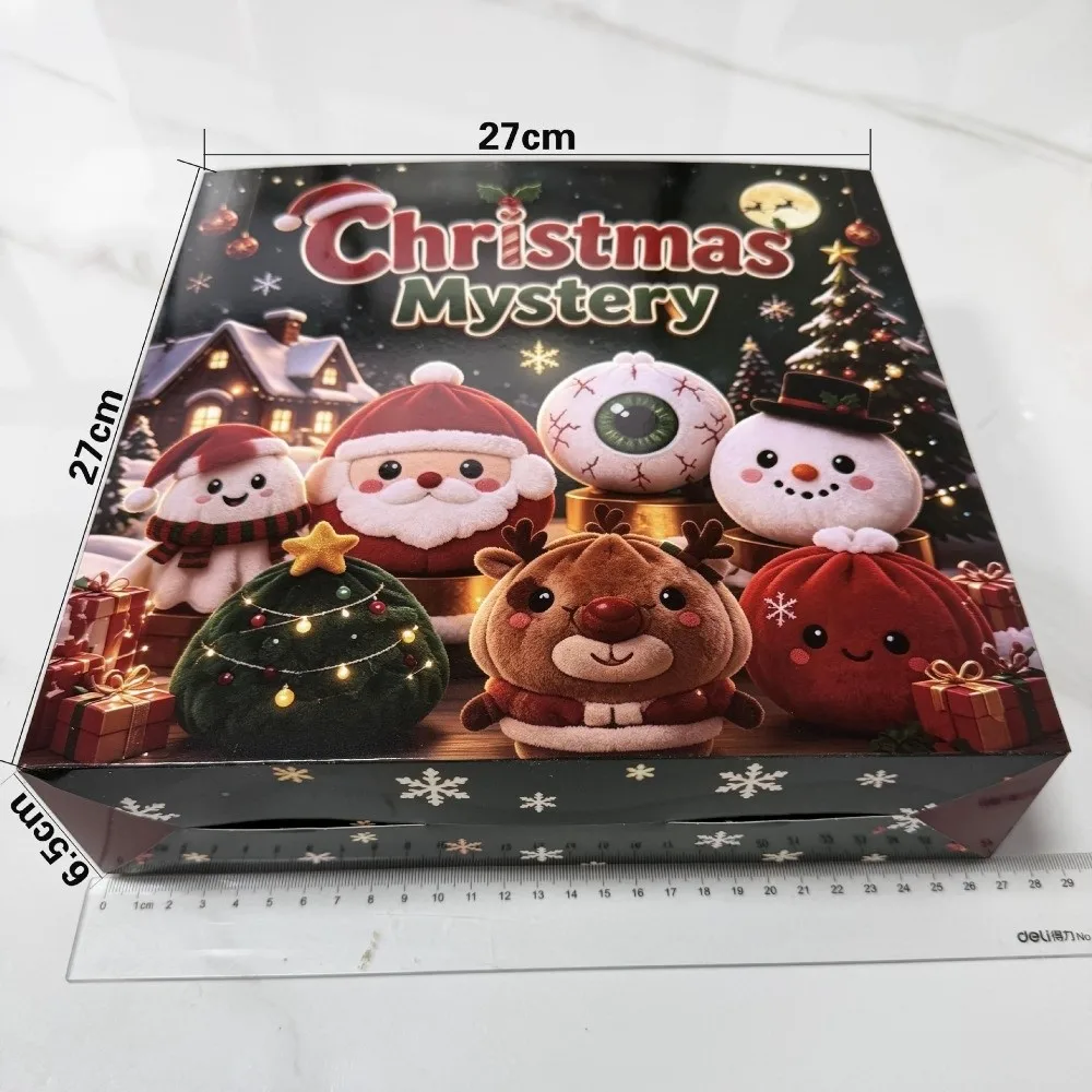 New Christmas Dumpling Squeeze Snowman Elk Sensory with Tray Santa Claus Pinching Stress Relief