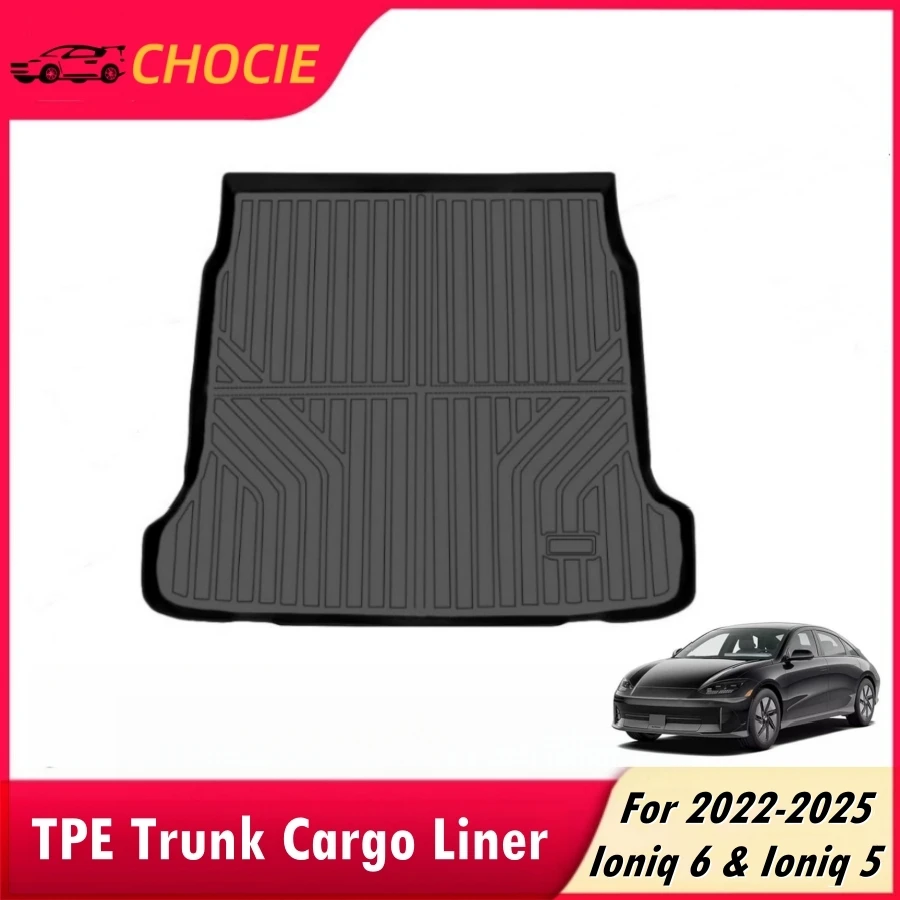 

TPE Trunk Cargo Liner Fits for Hyundai Ioniq 6 & Ioniq 5 2025 2023 2024 Accessories All Weather Protection Trunk Mat for Ioniq 6