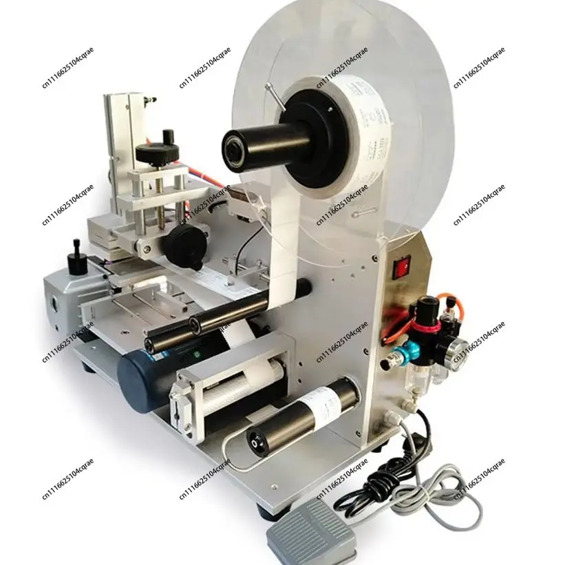LT-60 Pneumatic Flat Labeling Machine 220V/110V 60W Drugs Bottle Labeling Machine Stick Mark Labeller
