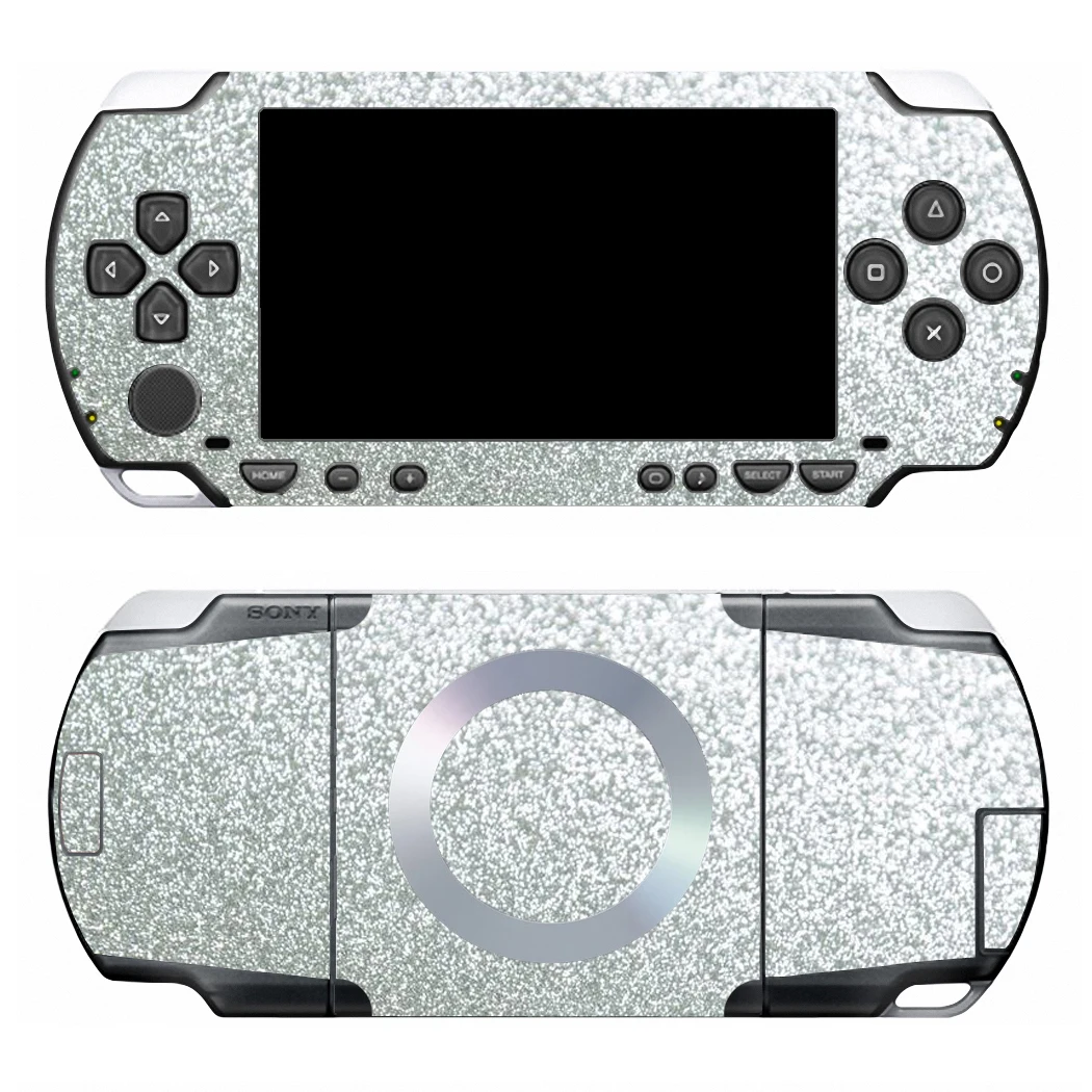 Shining Silver Bling Glitter Vinyl Skin Sticker Protector for Sony PSP 1000 Skins Stickers PSP1000