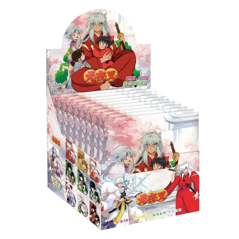 Inuyasha 75mm Abzeichen Blind Box Blechpin mit Schutzhülle Anime-Fans Sammlerstück Geschenk