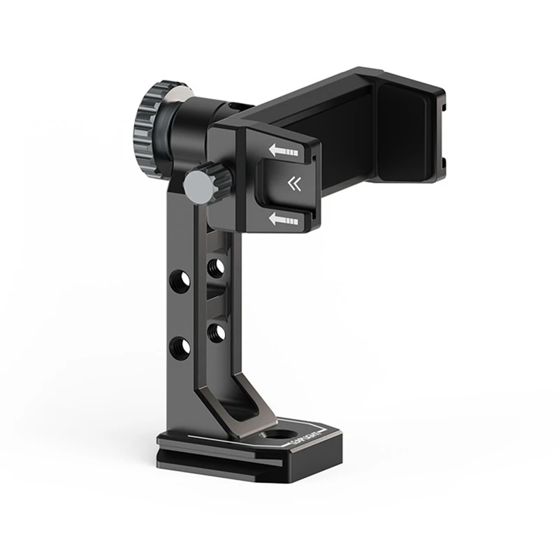 360 Rotatable Smartphone Tripod Mount Clip W Cold Shoe Arca Phone Holder Clamp For Photography LED Microphone Magic Arm Durable