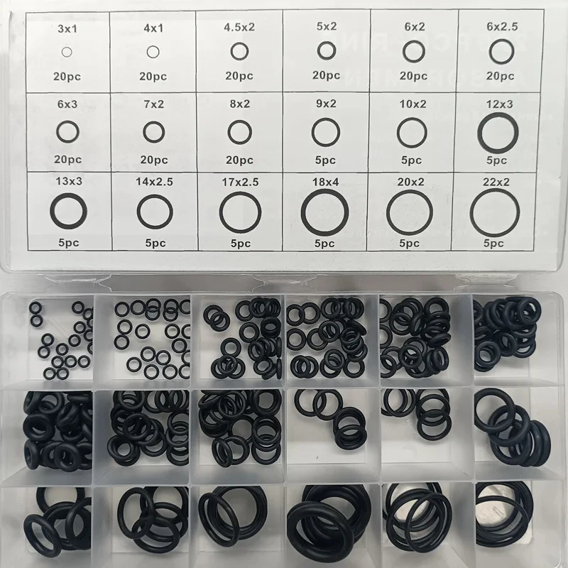 Rubber O Ring Set Gaskets Seal Nitrile Rubber Bands High Pressure O-Rings Repair Kit Sealing Elastic Band O Rubber Rings