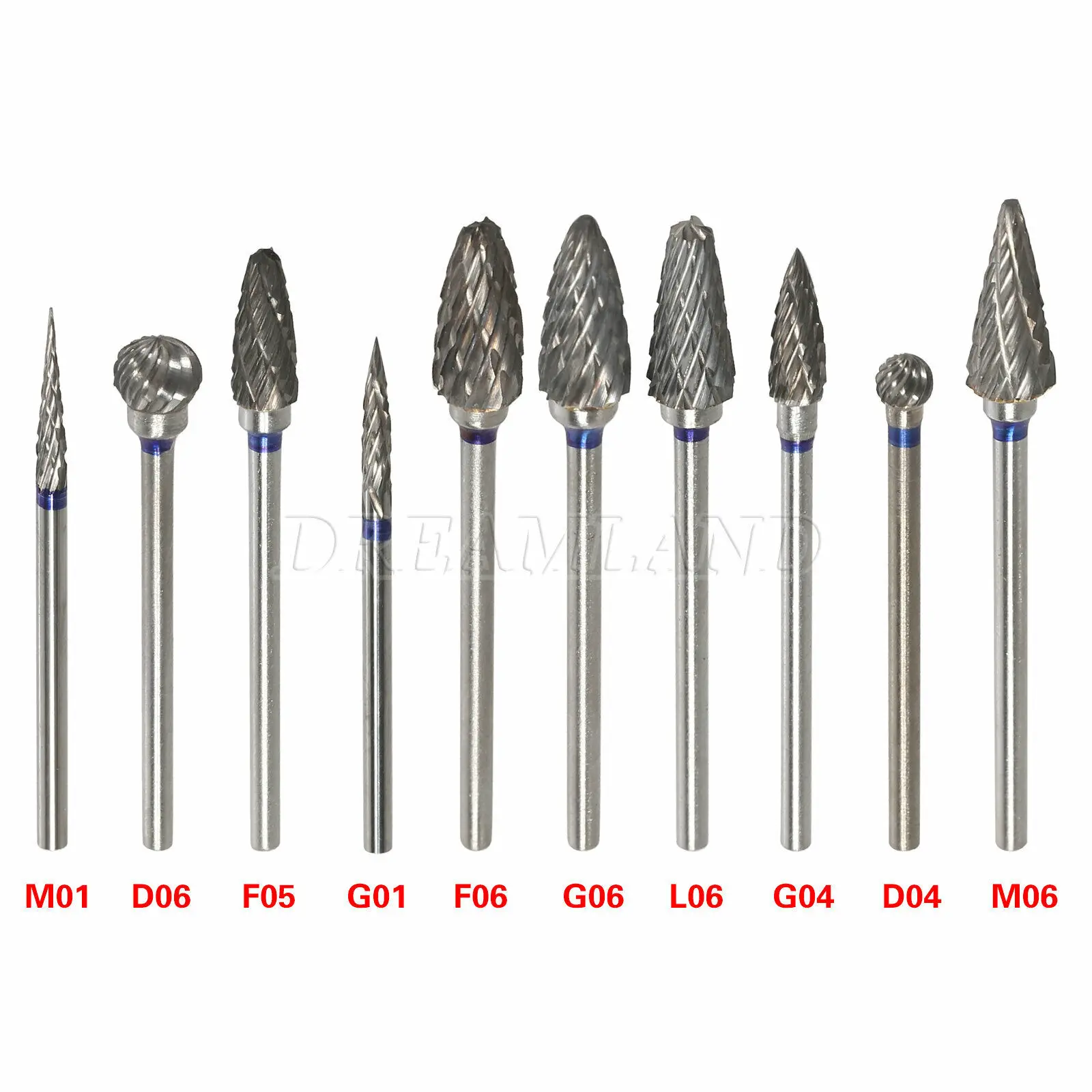 Zubní laboratoře maraton elektrický leštění sada micromotor N8 / 45K RPM handpiece/10pcs wolfram karbidovými vrtačka brousky