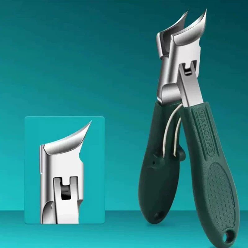 Opening Anti-Splash Slanted Nail Clipper Oblique Nail Clippers Paronychia Clippers Portable Toenail Fingernail Trimmer Manicure