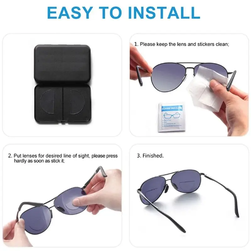Flüssige Silikon-Bifokal-Lesebrille zum Aufkleben, Presbyopie-Linsen, Vergrößerung, wiederverwendbare Bifokal-Lesebrille für Leser +1.25 +3.0 – Detail 8