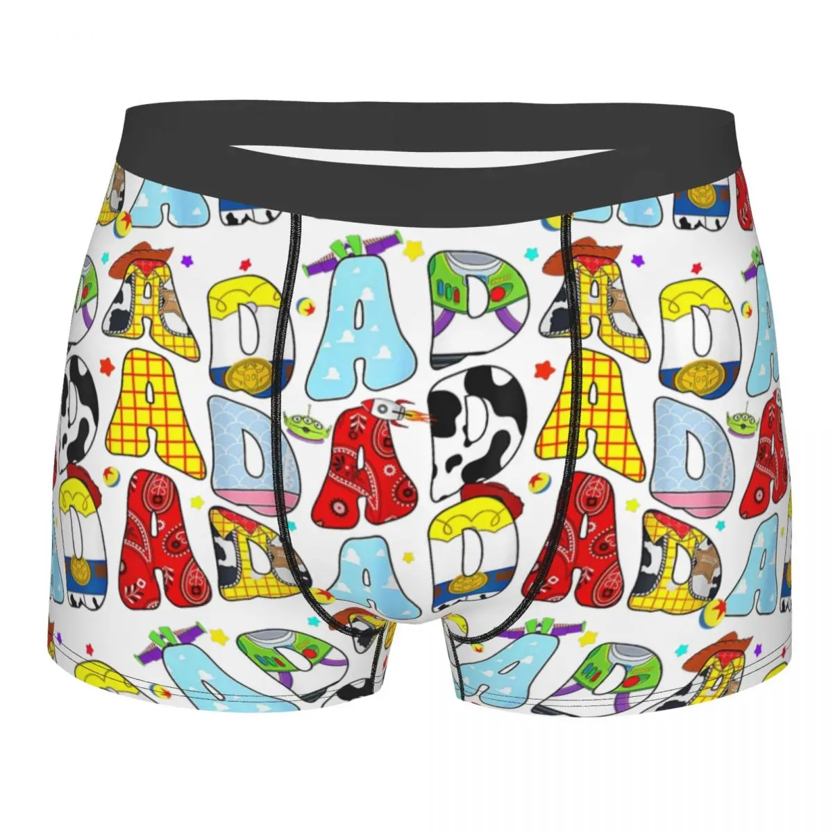 Novelty Boxer Toy Funny Story Dada Boy Dad Fathers Day Shorts Panties Men's Long Underwear Soft Underpants for Homme