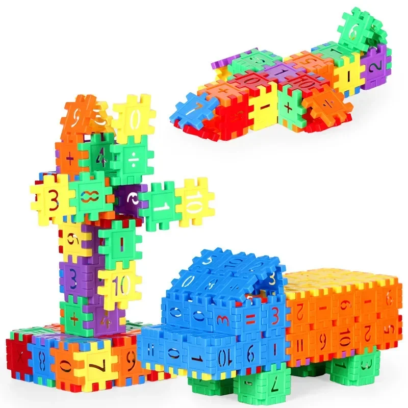 

Kids Number Building Blocks DIY Toys Large Particles Colorful Creative Assemble Bricks Math Blocks Children Early Education Toys