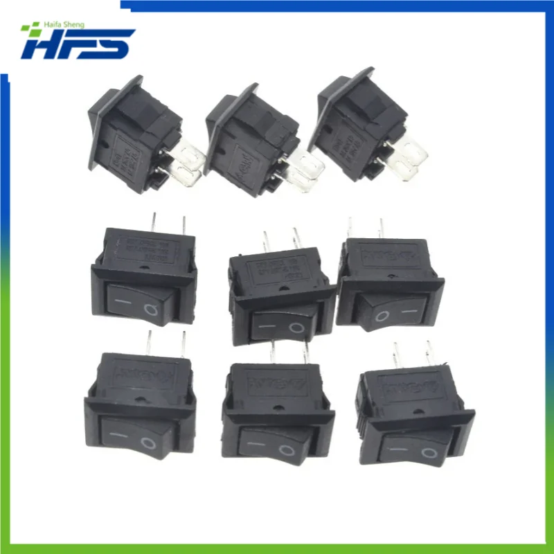 

On and Off Rocker Switch for Car Dash, Boat, Panel, Truck, RV, ATV, Home, SPST, 2Pin, 3A, 250V, 10Pcs Lot, 10x 15mm