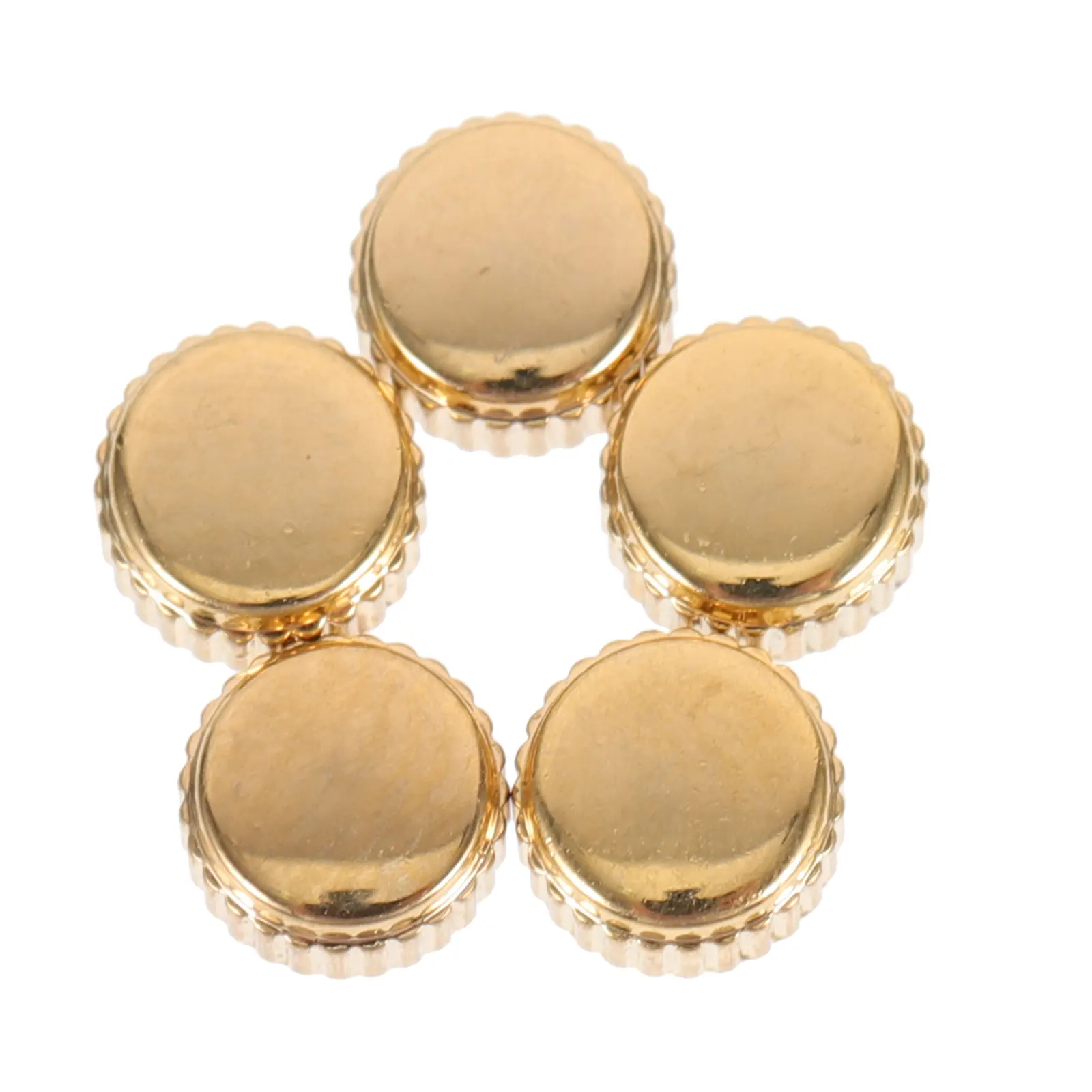 5 Pcs Watch Crown Parts Repair Tools Steel Durable Replacements Long Life Fits Most Watches Practical Functions