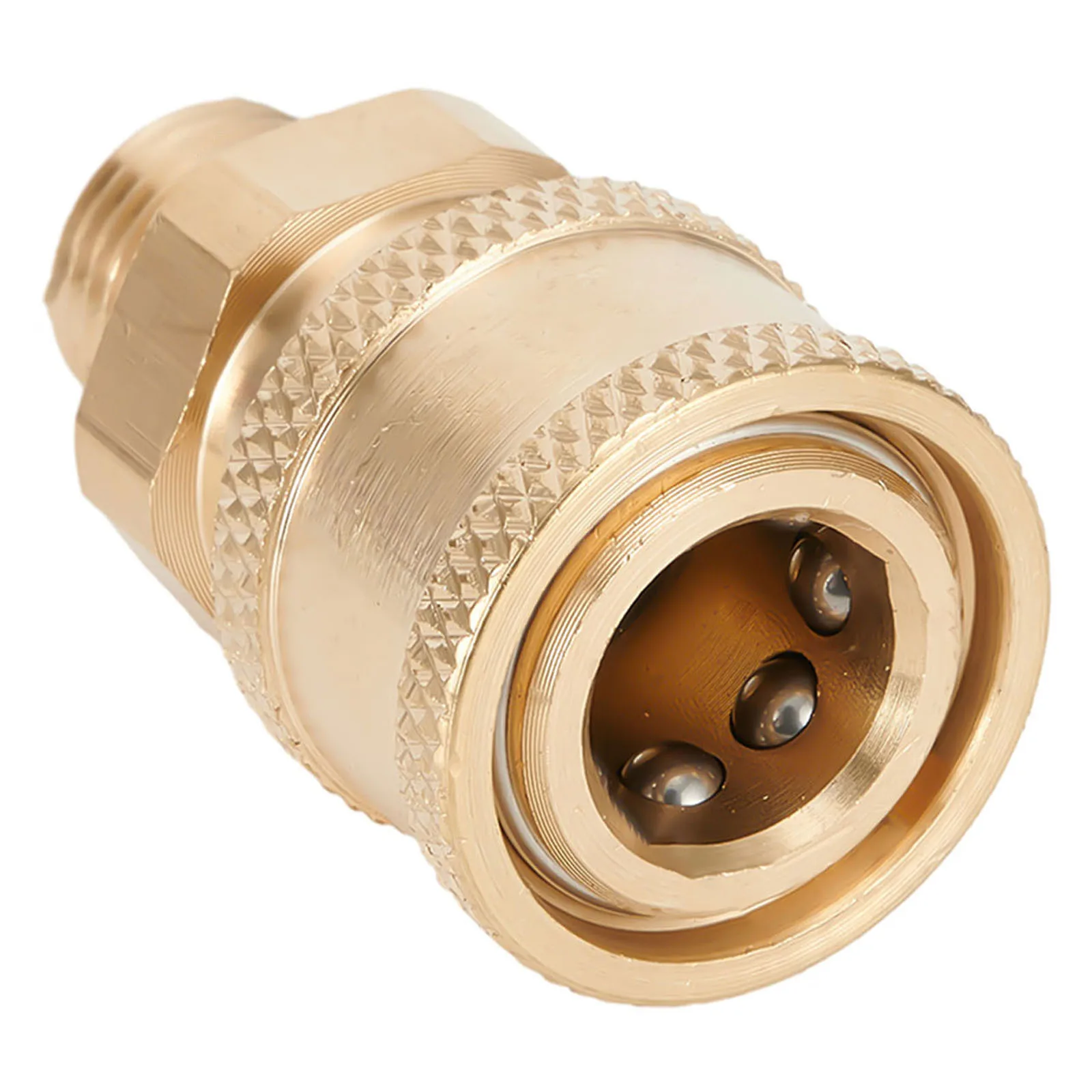 

Pressure Washer Coupling Quick Release Adapter 1/4" Male Male Fitting Garden Joints Copper/ Garden Supplies