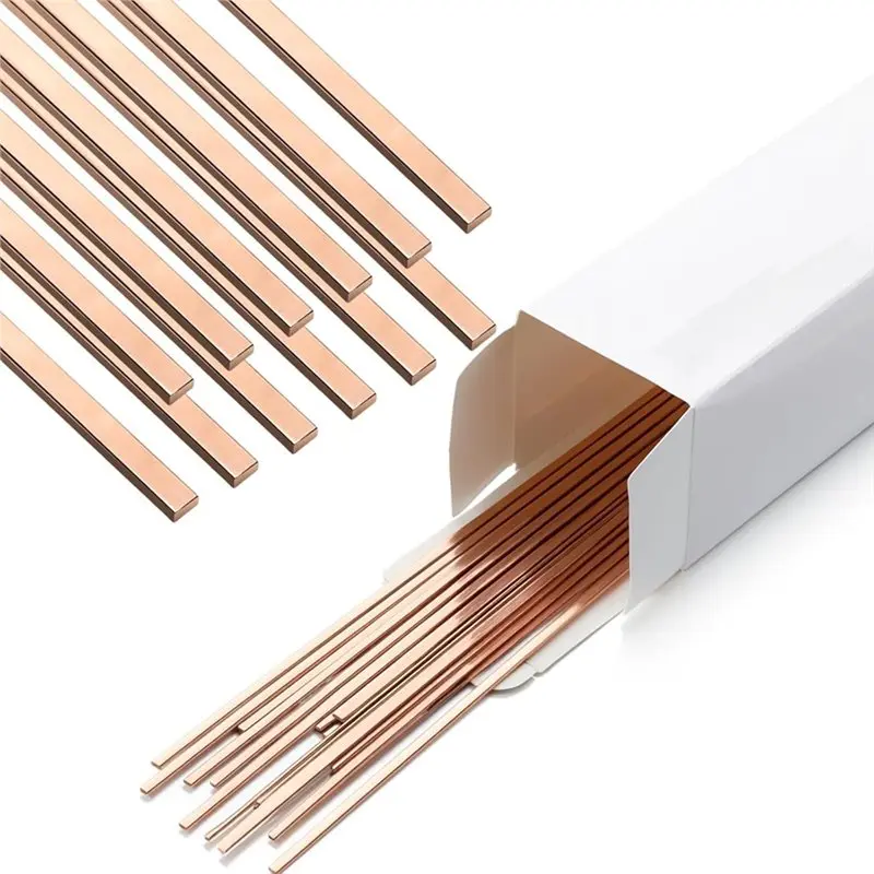 

ABFU-20 Stick Brazing Rods Solder Phos Copper Brazing Alloy Flat Welding Rods Industry For Air Refrigerator Cold Storage HVAC