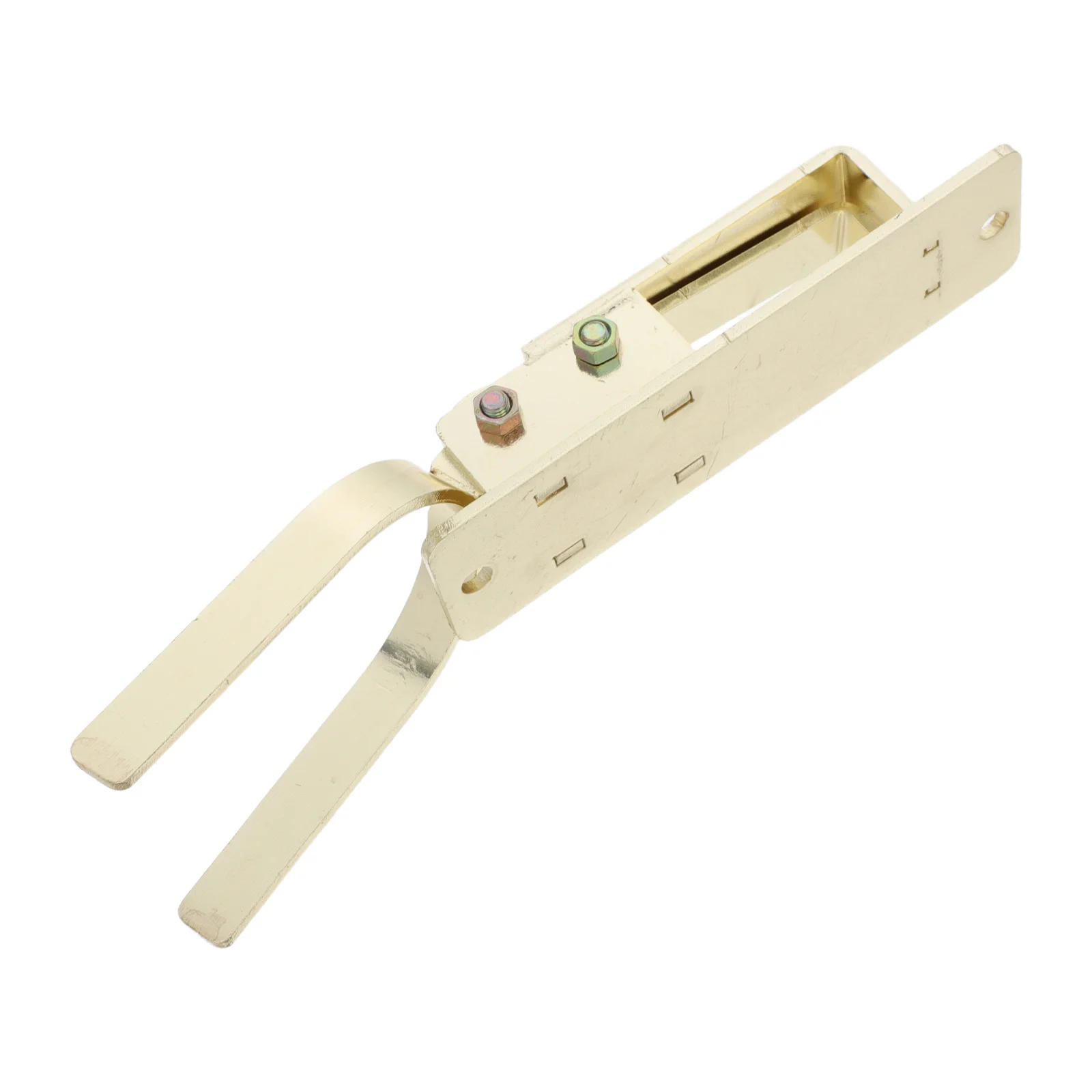 

Self-Locking Gate Latch for Wooden Post - Automatic Farm Fence Lock Hardware - Instant Locking Heavy Duty Yard Security Solution