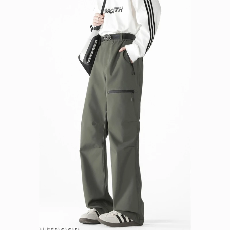 Outdoor Herren Wanderhose Frühling Sommer Wasserdichte Trekkinghose Unisex Kletter- und Camping-Sporthose Schnelltrocknende Berg-Regenhose