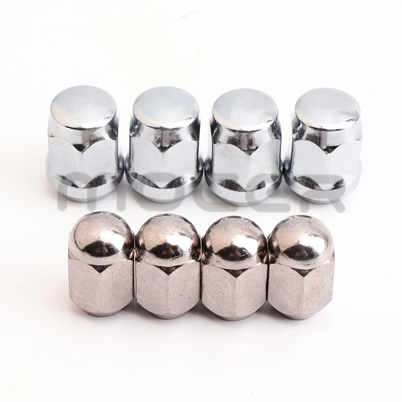 4Pcs M10 M14 Chrome Wheel Hub Nut Fit for ATV Quad Dirt Bike UTV Buggy 4 Wheel Motorcycle Go Kart Aluminum Rim Wheel Accessories