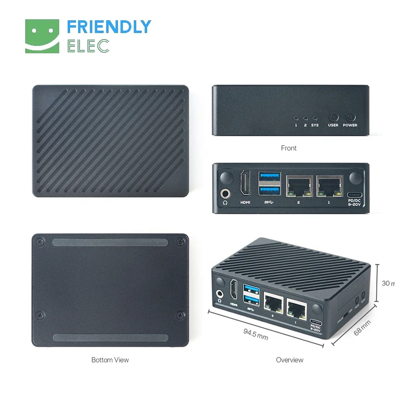 Nanopi M5 لوحة واحدة مفتوحة المصدر Rockchip Rk3576 Soc Ufs 2.0 وحدات ( M.2 Sdio Wifi 32 بت Lpddr4x/lpddr5 رام #5