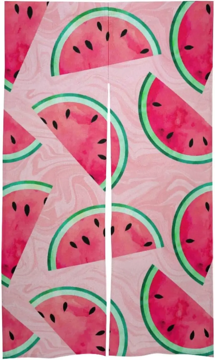 Fresh Watermelon Fruits Door Curtain Bathroom Partition Curtains Noren Curtain Living Room Kitchen Entrance Doorway Curtains