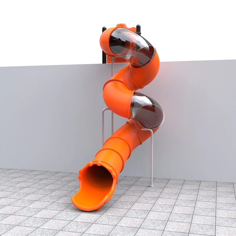 Rotational Molding Playground Pipe Slides Plastic Slide for Kids Large Outdoor Amusement Equipment