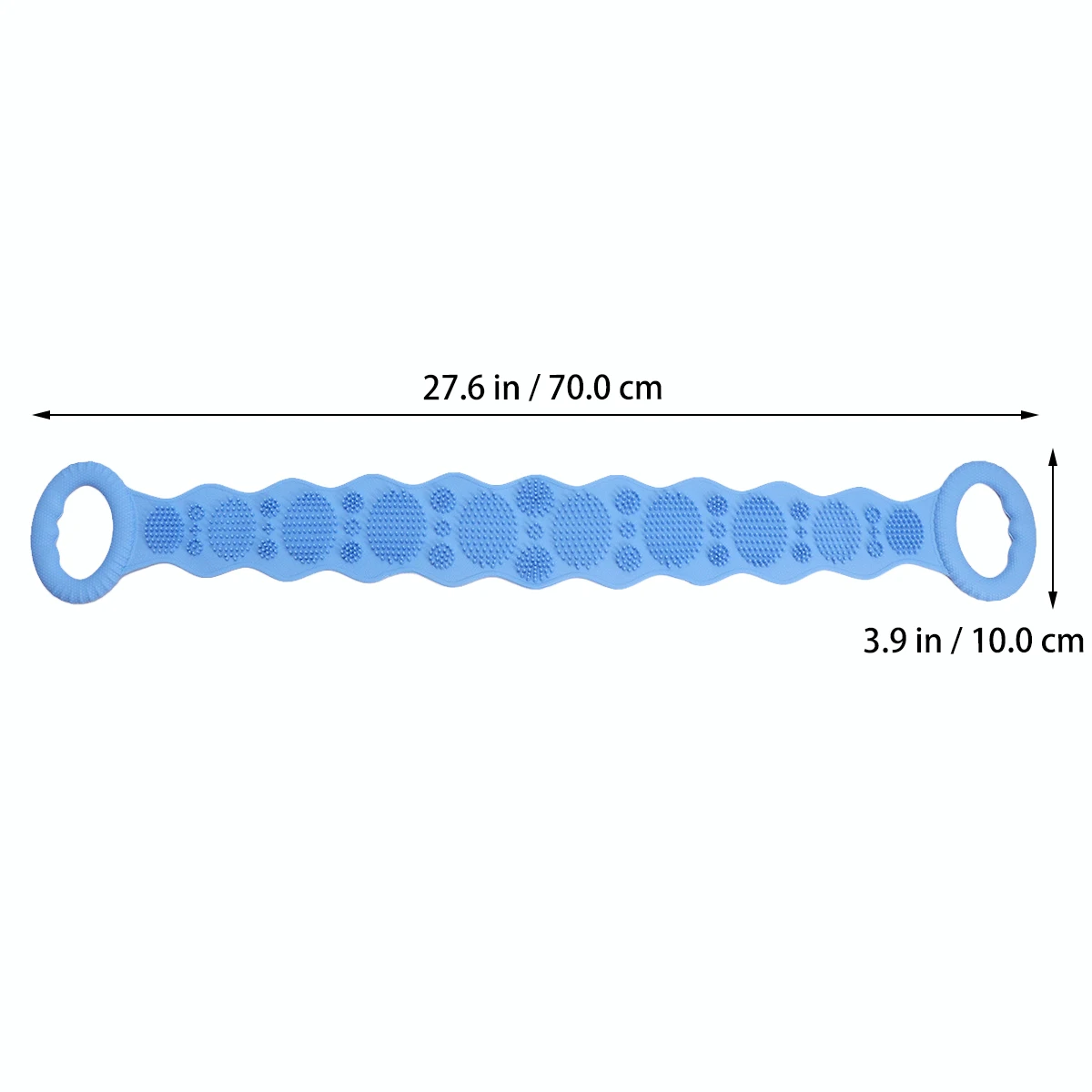 

2pcs Silicone Bath Scrubber Long Tpe Back Shower Towel Exfoliating Bathing Supplies For Shower Home Travel Cleansing